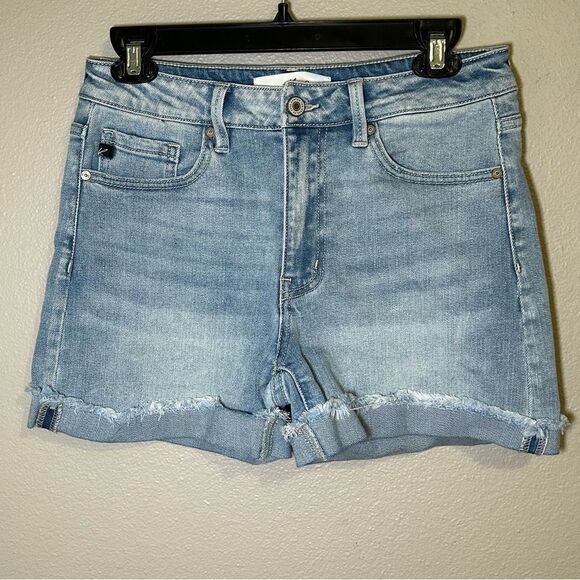 Kancan Jasmine high rise denim shorts women’s size large - Picture 3 of 10